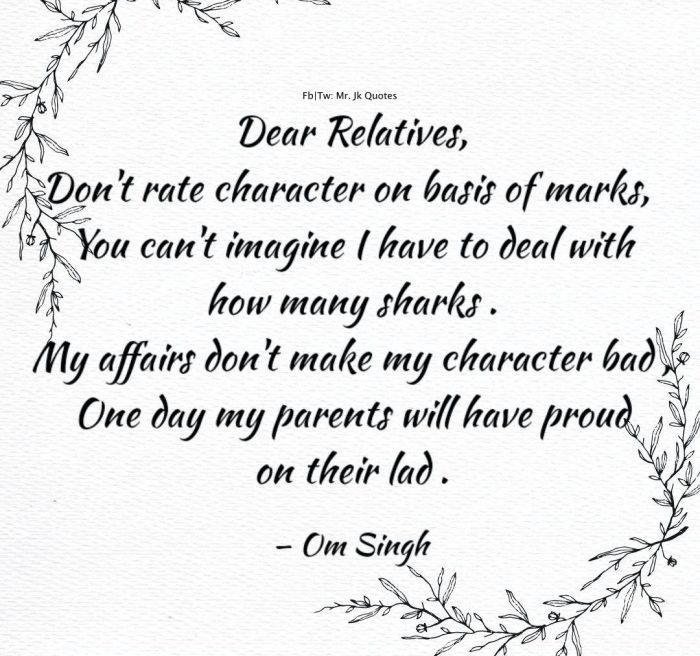 Bad Relatives Quotes