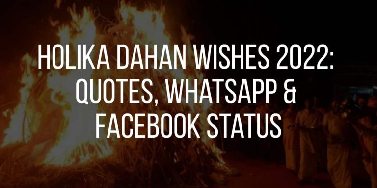Holika Dahan wishes 2022: Quotes, Whatsapp & Facebook Status